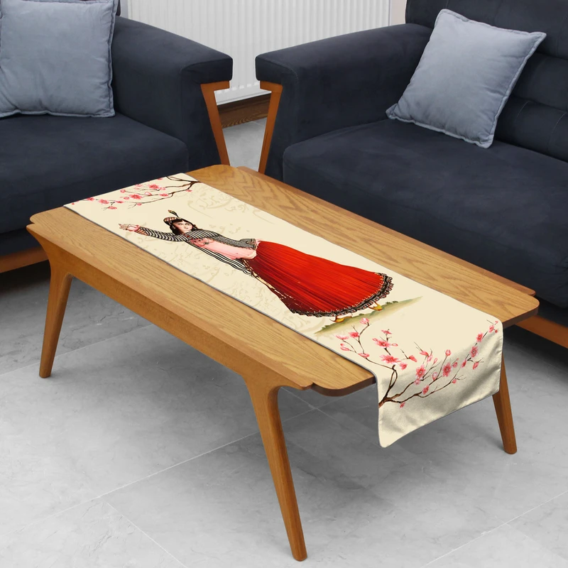 رانر مدل قجری کد 05 سایز 120x40 سانتی‌متر