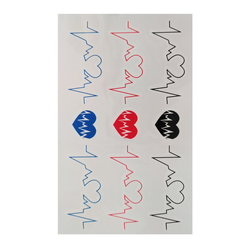 تتو موقت طرح ضربان قلب کد 81