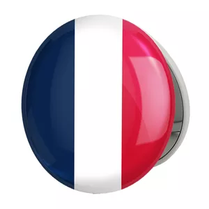 آینه جیبی خندالو طرح پرچم فرانسه مدل تاشو کد 20525 