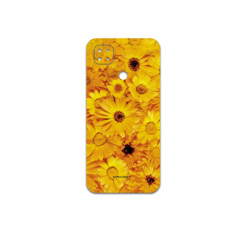 برچسب پوششی ماهوت مدل Yellow-Flower مناسب برای گوشی موبایل شیائومی Poco C3