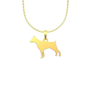 گردنبند طلا 18 عیار زنانه مدوپد مدل سگ کد J3-1-1036