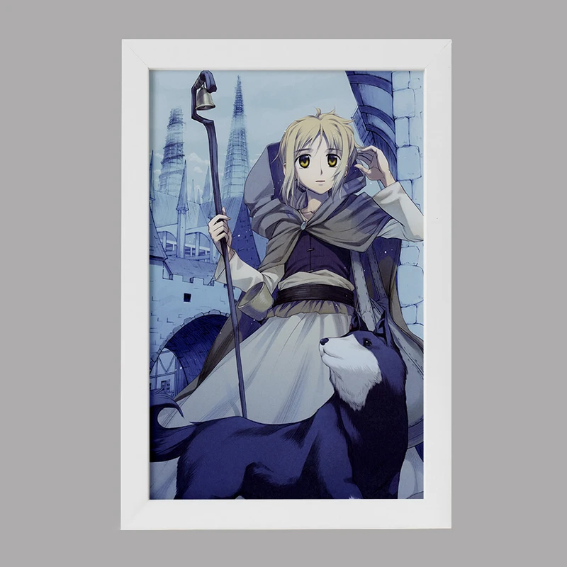 تابلو خندالو مدل هولو انیمه ادویه و گرگ کد 36148