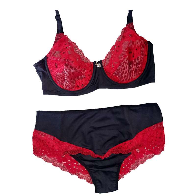 ست شورت و سوتین زنانه مدل گیپور