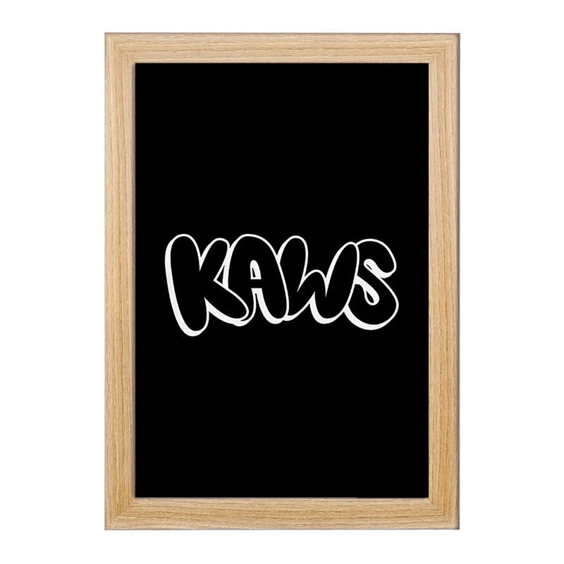 تابلو خندالو مدل عروسک کاز (kaws) کد F4002