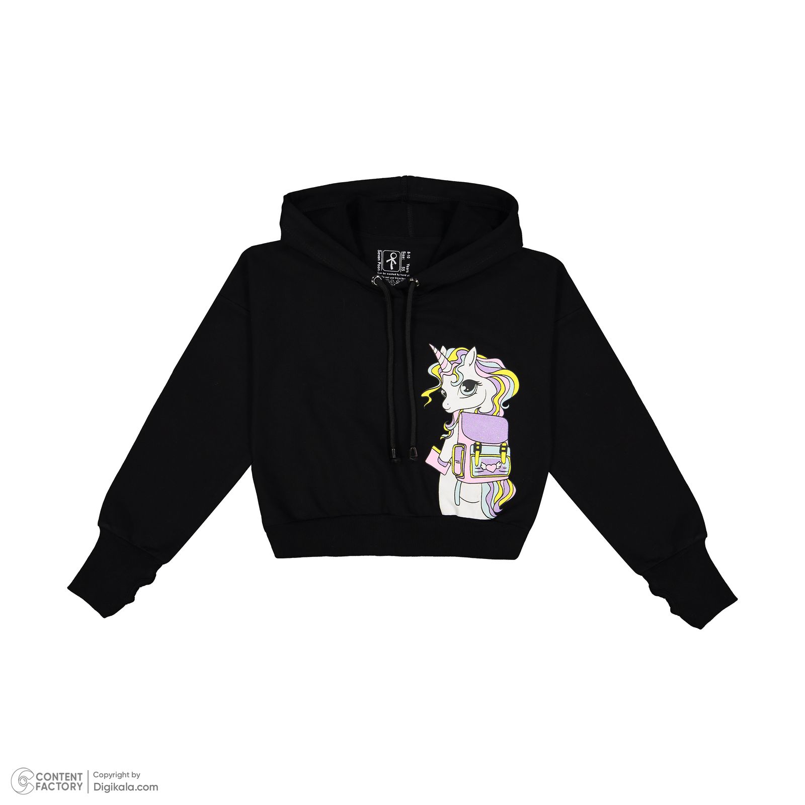 هودی دخترانه سون پون مدل 1246 رنگ مشکی - - 4