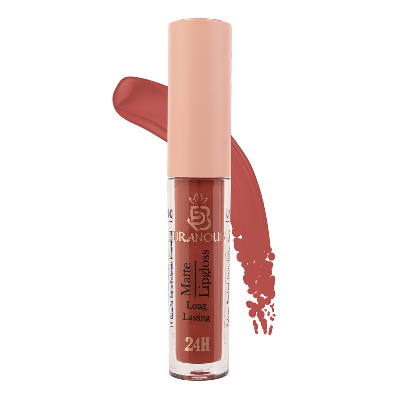 رژ لب مایع مات برانوس مدل Long Lasting شماره 505