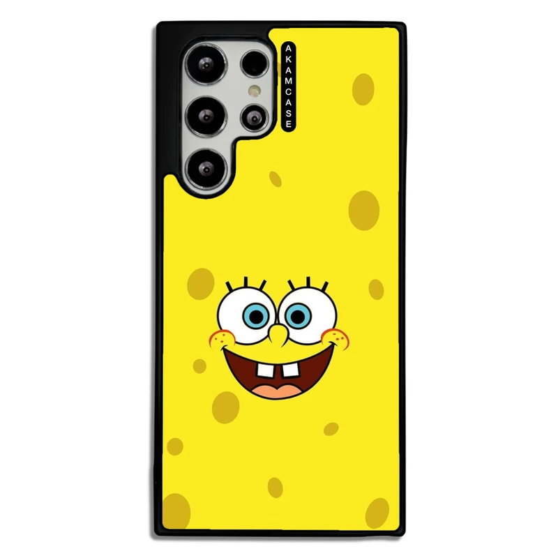 کاور آکام مدل AMC-WSGS22U-SPONGE BOB4 مناسب برای گوشی موبایل سامسونگ Galaxy S22 Ultra