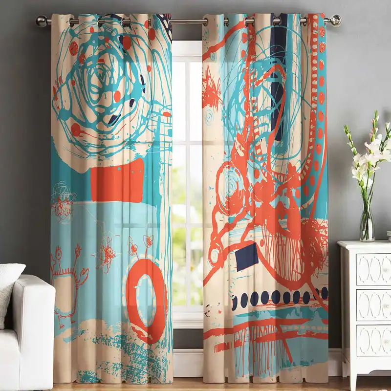 پرده شمسه نگار کد M5412 سایز 140x220 سانتی متر