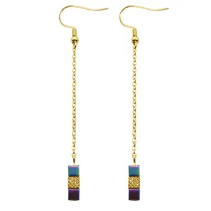 گوشواره طلا 18 عیار زنانه مانچو مدل efg016