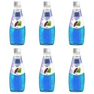 نوشیدنی تخم شربتی با طعم بلوبری السیما - 300 میلی لیتر بسته 6 عددی