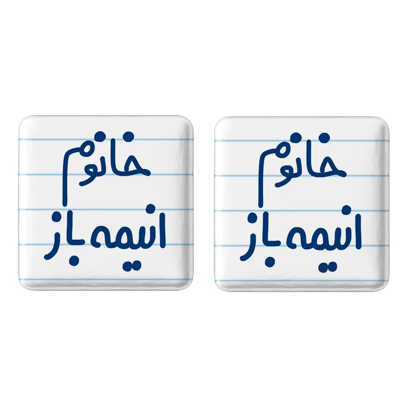 مگنت خندالو مدل خانوم انیمه باز کد 6585 مجموعه 2 عددی