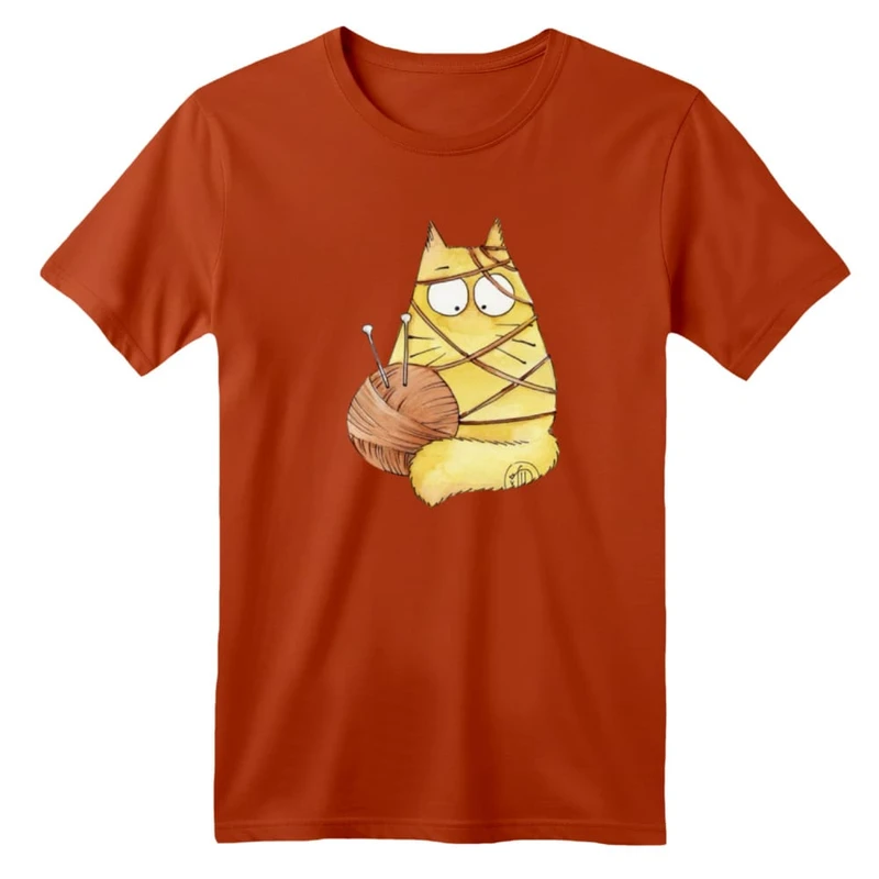 تی شرت آستین کوتاه بچگانه مدل گربه کد ۲۴