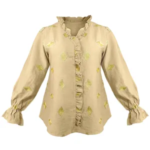 بلوز آستین بلند زنانه مدل لنا کد 1163A