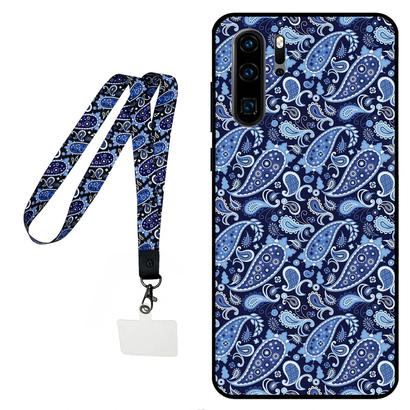 کاور مگافون طرح بته جقه مدل 0026 مناسب برای گوشی موبایل هوآوی P30 Pro به همراه بند