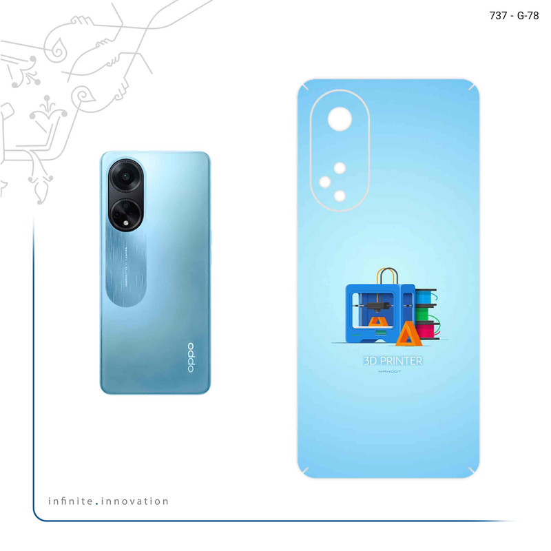 برچسب پوششی ماهوت مدل 3D Printer مناسب برای گوشی موبایل اپو A98