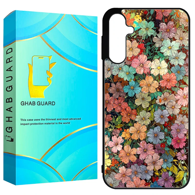 کاور قاب گارد طرح گل گلی مدل GCHPA55 مناسب برای گوشی موبایل سامسونگ Galaxy A55 5G