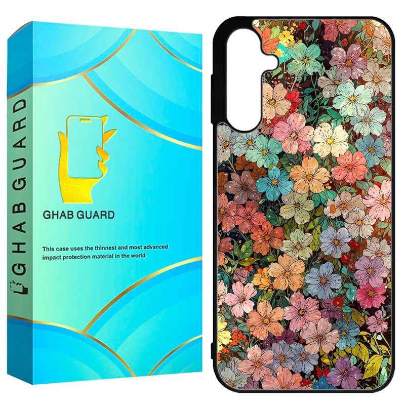 کاور قاب گارد طرح گل گلی مدل GCHPA55 مناسب برای گوشی موبایل سامسونگ Galaxy A55 5G