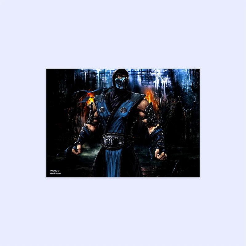 پوستر هومرو مدل فلزی طرح  مورتال کمبت کد PS619