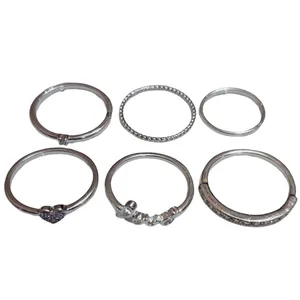 انگشتر زنانه آی ام مدل بنفشه مجموعه 6 عددی