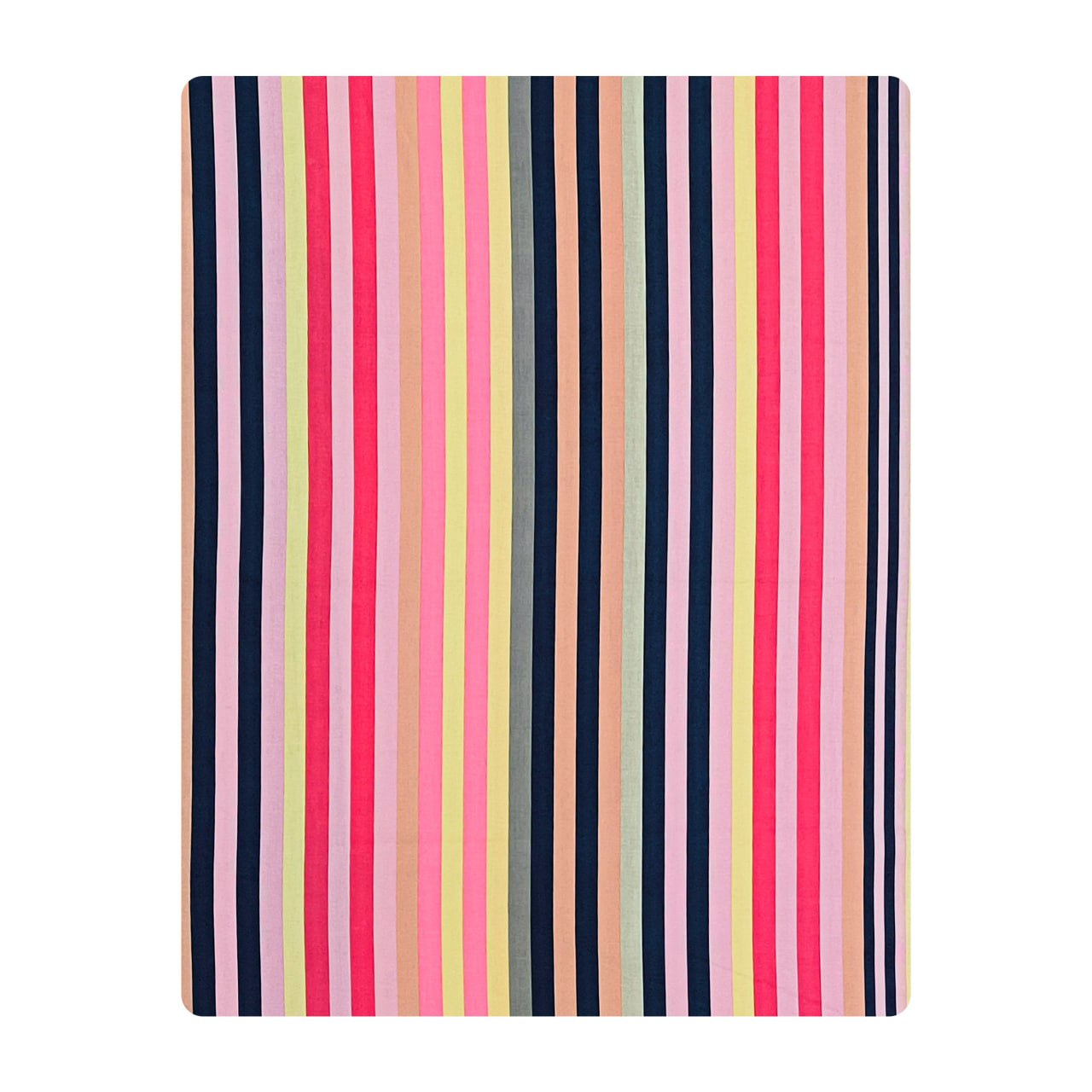 ملحفه فیلور آدنو مدل Colored stripes کد FI51 دونفره سایز 240x240 سانتی‌متر