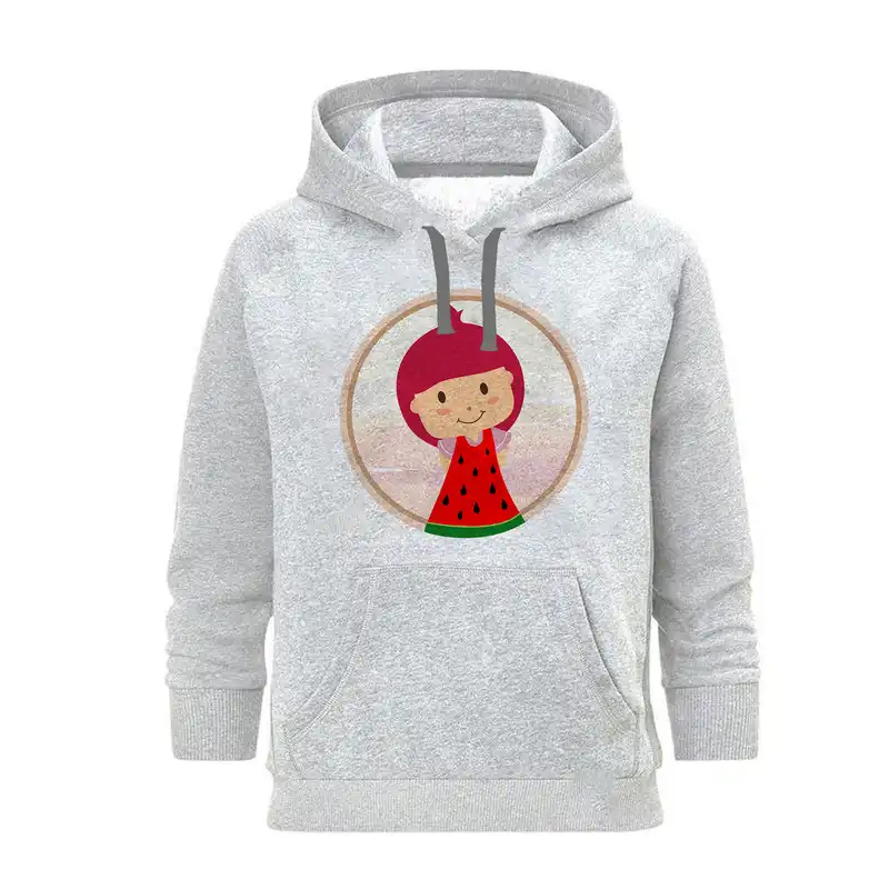 هودی زنانه مدل یلداا کد J281 رنگ طوسی