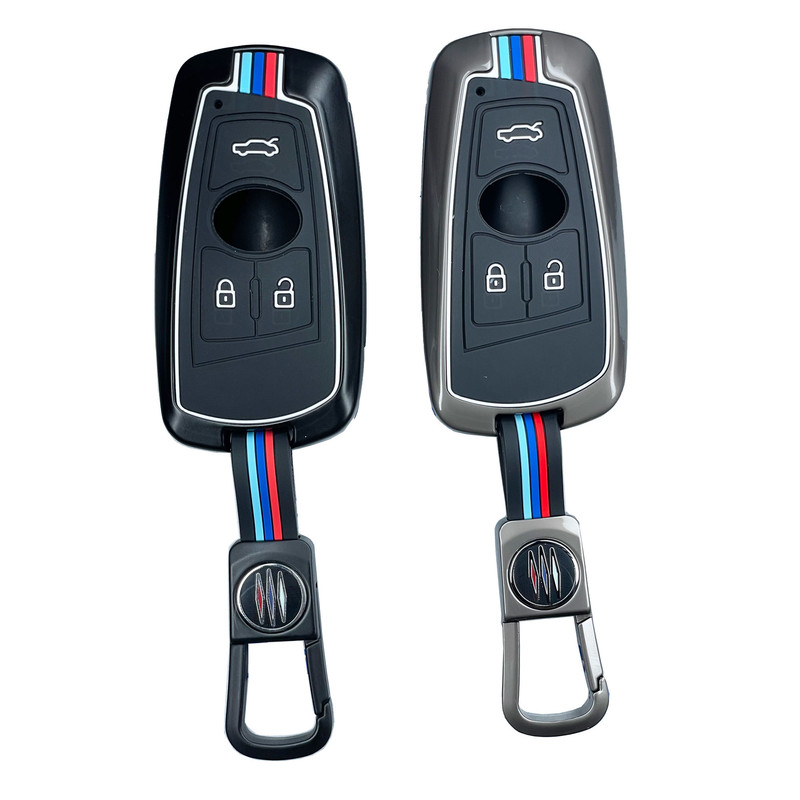قاب ریموت و جاسوییچی خودرو چیکال مدل فلزی کد P-912 مناسب برای دنا