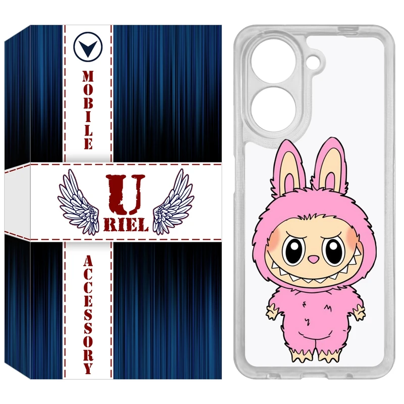 کاور یوریل مدل Clear کد 129 طرح لبوبو Labubu مناسب برای گوشی موبایل شیائومی Redmi A5 4G / Poco C71