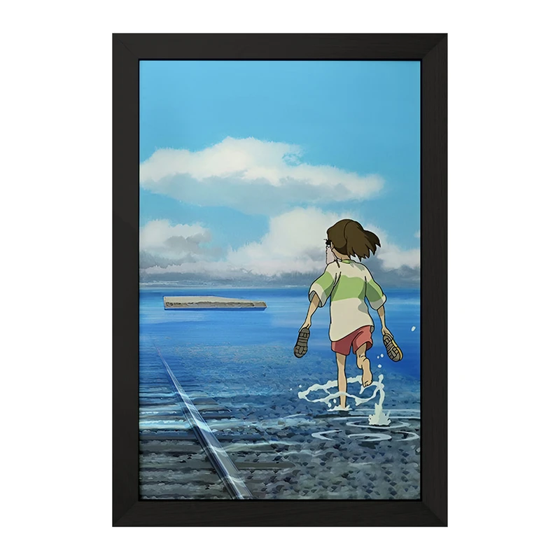 تابلو خندالو مدل انیمه شهر اشباح (Spirited Away) کد F3478