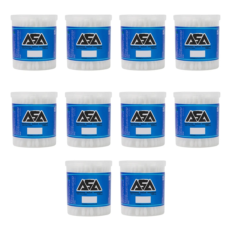 گوش پاک کن اسا مدل 123ده بسته 100 عددی