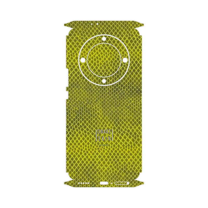 برچسب پوششی ماهوت مدل Yellow Snake Skin-FullSkin مناسب برای گوشی موبایل آنر X9a