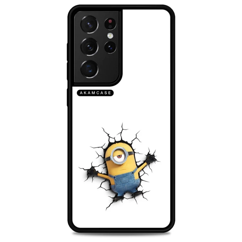 کاور آکام مدل AMC-WSGS21U-MINIONS12 مناسب برای گوشی موبایل سامسونگ Galaxy S21 Ultra