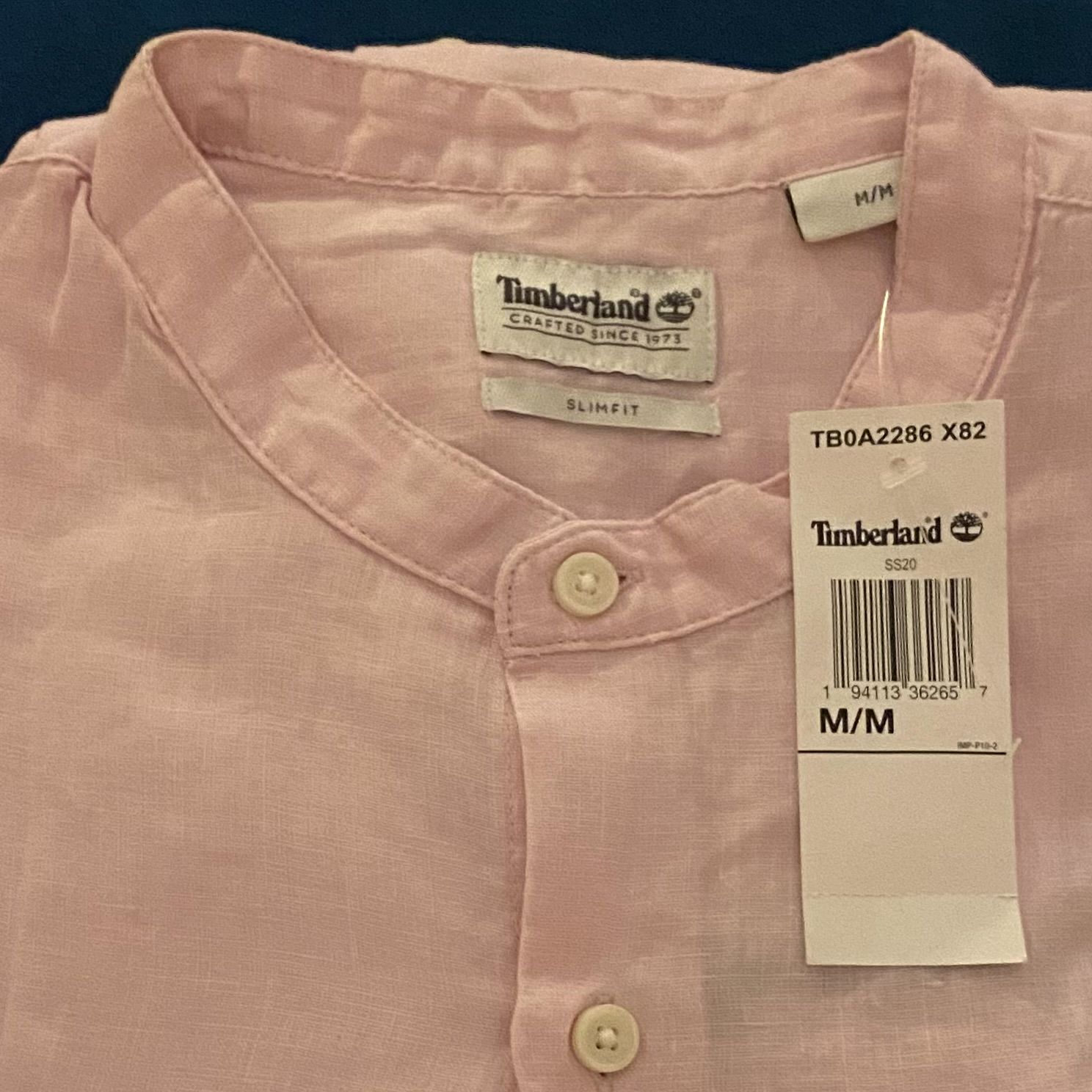 پیراهن آستین بلند مردانه تیمبرلند مدل Mill River Korean-Collar -  - 6