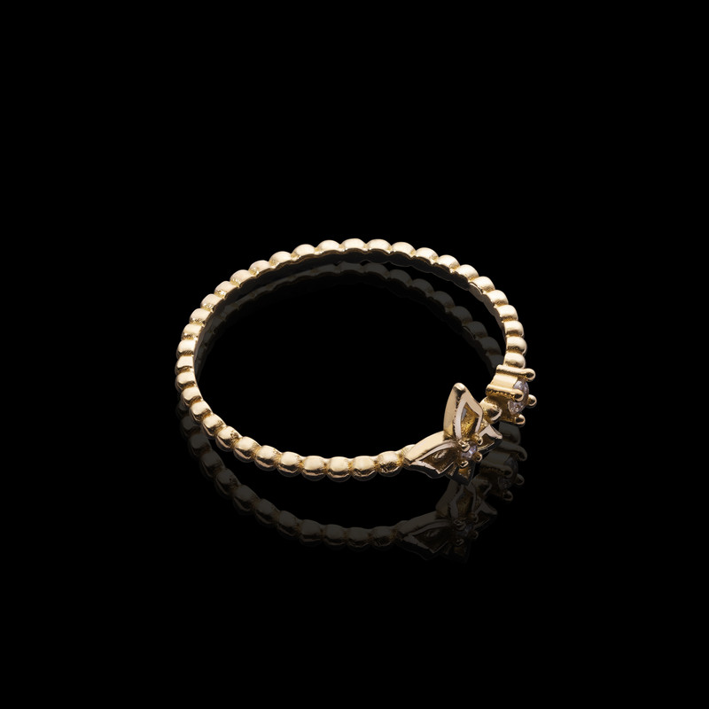 انگشتر طلا 18 عیار زنانه جواهری سون مدل 3357