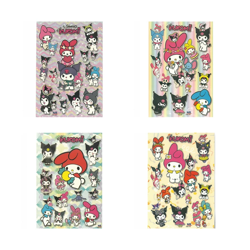 برچسب ان بی مدل کرومی و ملودی بسته 4 عددی