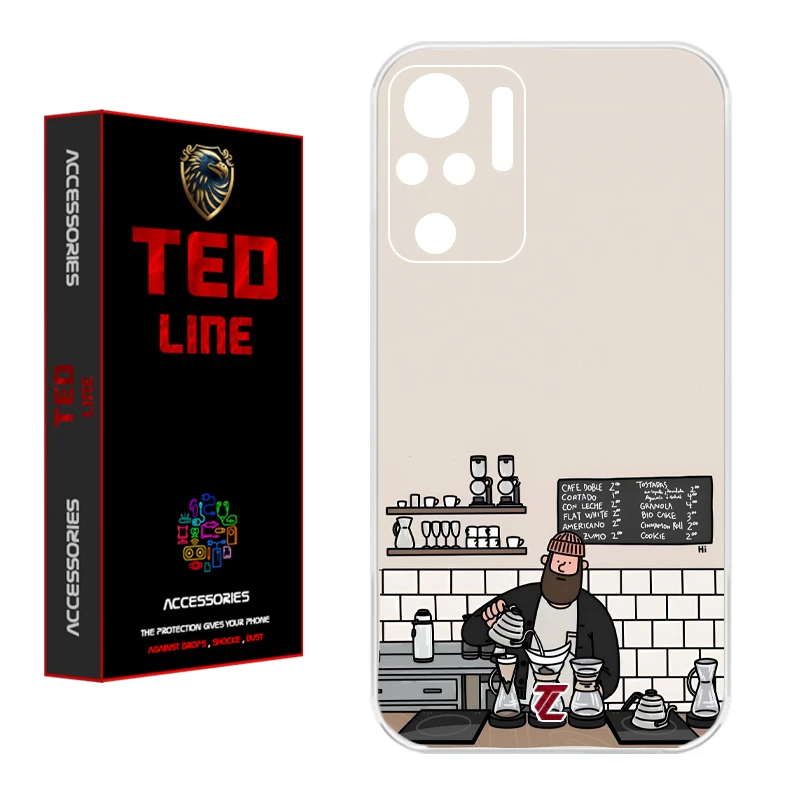 کاور تدلاین طرح باریستا کد 1214 مناسب برای گوشی موبایل شیائومی Redmi Note 10 4G / Note 10S / Poco M5S