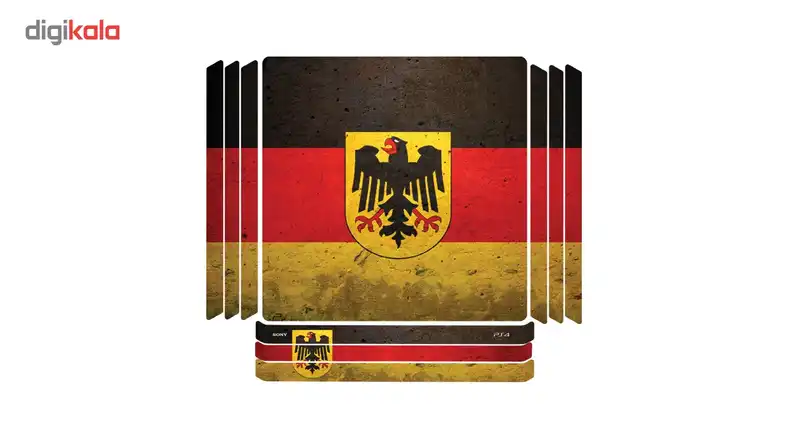 برچسب افقی پلی استیشن 4 گراسیپا طرح Germany