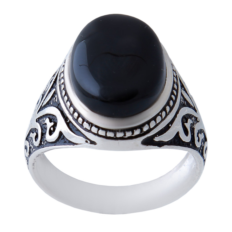 انگشتر نقره مردانه بازرگانی میلادی کد AM_856