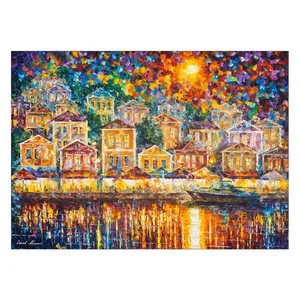 Wensoni Town At The Harbor Chassis Size 50 x 70 Cm