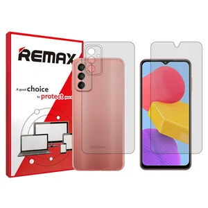 Remax HyGEL transparent display screen protector suitable for Samsung Galaxy M13 mobile phones along with the back of the phone