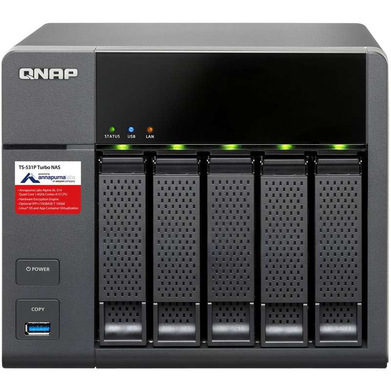 ذخیره ساز تحت شبکه کیونپ مدل TS-531P-2G ذخیره ساز تحت شبکه کیونپ مدل TS-531P-2G
