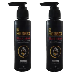 ماسک صورت هربکس مدل Black حجم 120 میلی لیتر بسته 2 عددی