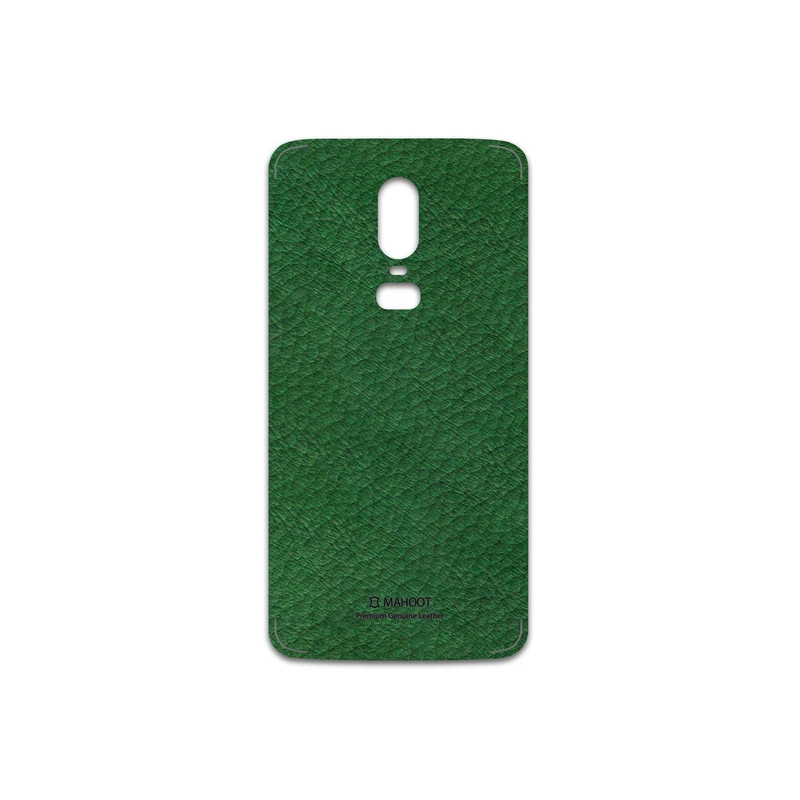 برچسب پوششی ماهوت مدل Green-Leather مناسب برای گوشی موبایل وان پلاس 6