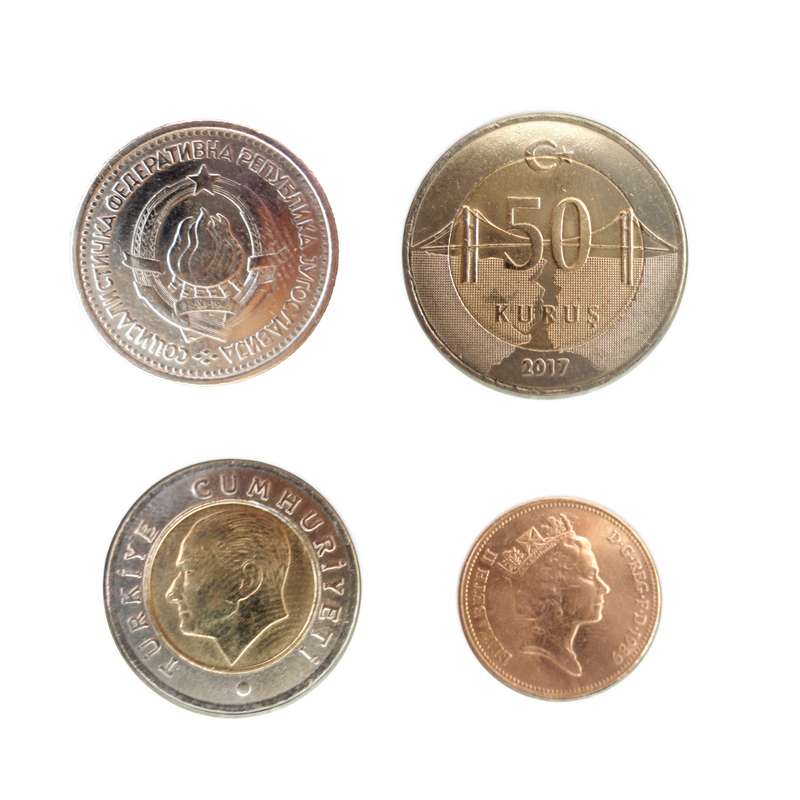 سکه تزئینی مدل  sek-b39 مجموعه 4 عددی