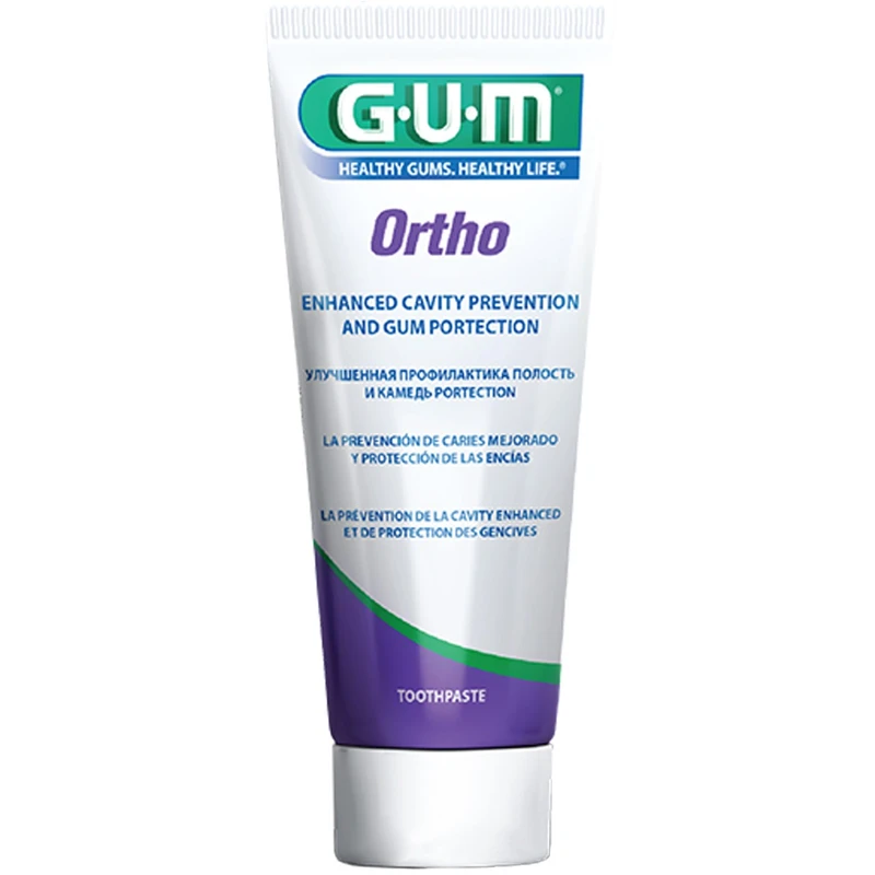 خمیر دندان ارتودنسی جی یو ام مدل Ortho حجم 75 میلی لیتر