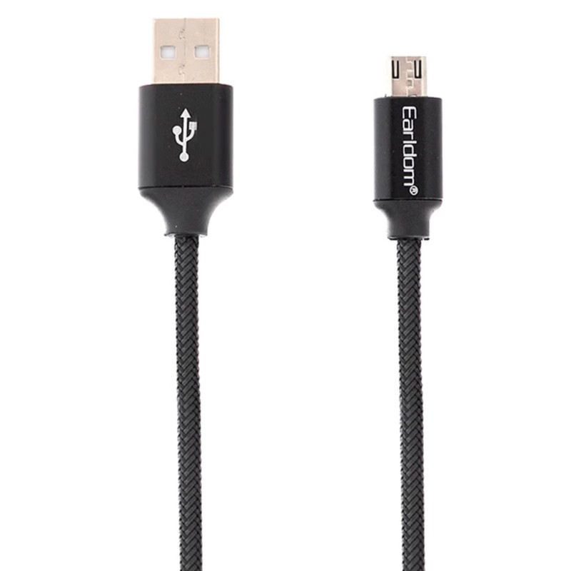 کابل تبدیل USB به microUSB ارلدام مدل EC-013M طول 0.3 متر