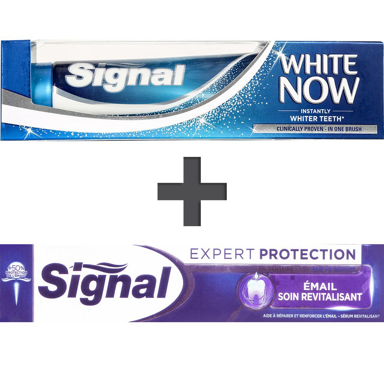 پک خمیر دندان سیگنال مدل Expert Protection Enamel Revitalize And White Now حجم 75 میلی لیتر