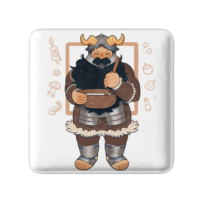 مگنت خندالو طرح سنشی انیمه خوشمزه در سیاه چال مدل مربعی کد 35885