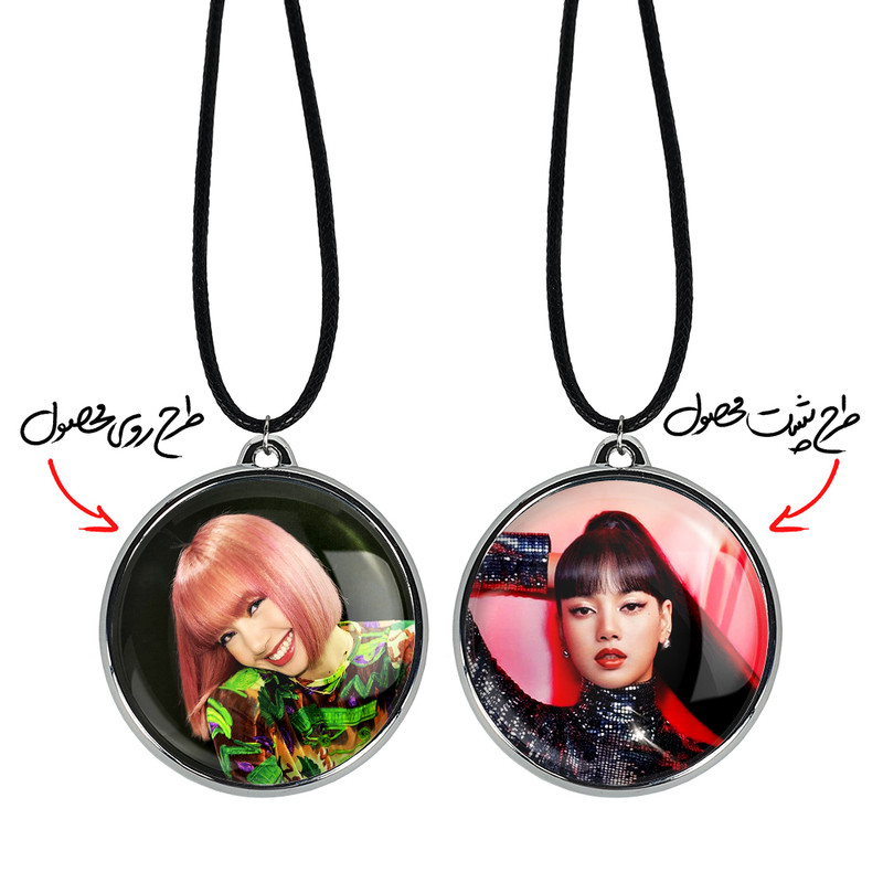گردنبند خندالو مدل لیسا بلک پینک کد 1433414337