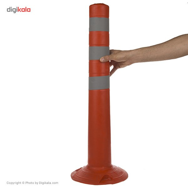 استوانه ترافیکی مدل درجه دو 75 سانتی متری بسته 3 عددی