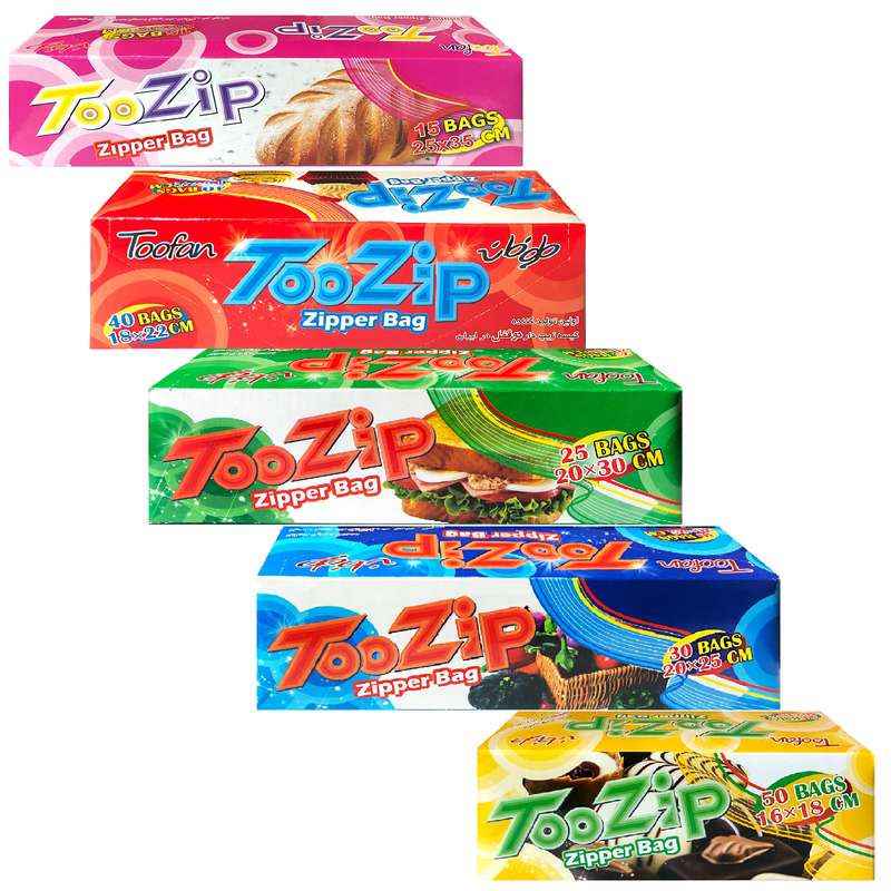کیسه زیپ دار طوفان کد x-363 مجموعه 5 عددی